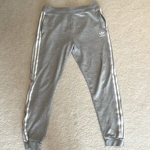 Gently used grey boys adidas sweatpants.